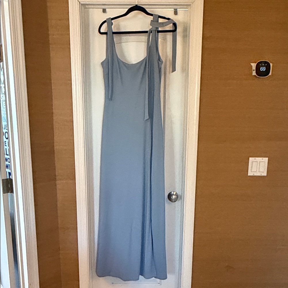 Birdy Grey Alex Dress Crepe in Dusty Blue